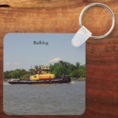 Schlüsselkette Bulldog Schlüsselanhänger (Rückseite)