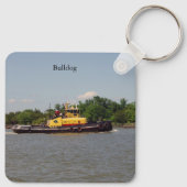 Schlüsselkette Bulldog Schlüsselanhänger (Rückseite)