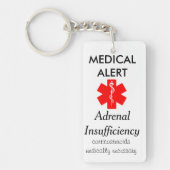 Schlüsselkette der adrenalen Unzulänglichkeit Schlüsselanhänger (Vorderseite)