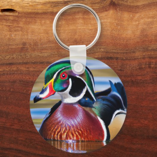 Schlüsselkette der Holzherde, Entenjagd Schlüsselanhänger (Vorderseite)