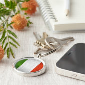 Schlüsselkette der italienischen Flagge Schlüsselanhänger (Seite)