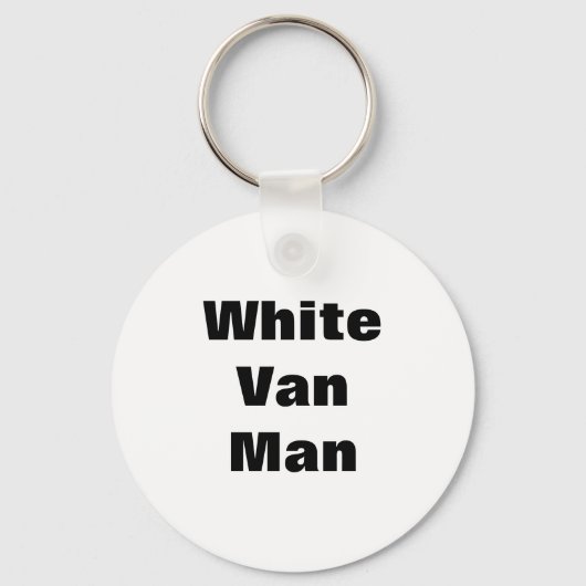 Schlüsselkette der Tasse White Van Man Schlüsselanhänger (Vorderseite)