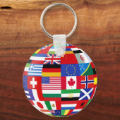 Schlüsselkette der Welt der Flaggen Schlüsselanhänger (Vorderseite)