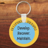 Schlüsselkette des Arbeitstherapeuten Schlüsselanhänger (Vorderseite)