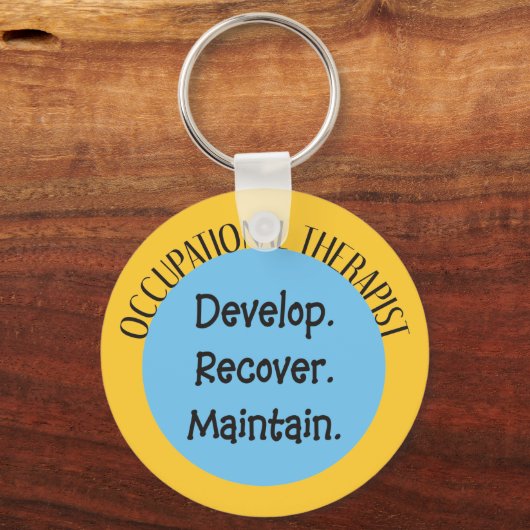 Schlüsselkette des Arbeitstherapeuten Schlüsselanhänger (Vorderseite)