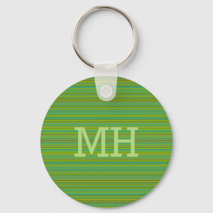 Schlüsselkette des dünnen grünen Monogramms der Schlüsselanhänger
