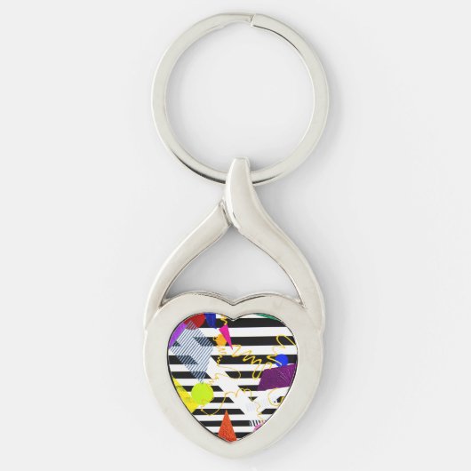 Schlüsselkette des verdrehten Herzens Schlüsselanhänger (Vorderseite)