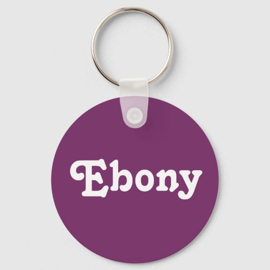 Schlüsselkette Ebony Schlüsselanhänger (Vorderseite)