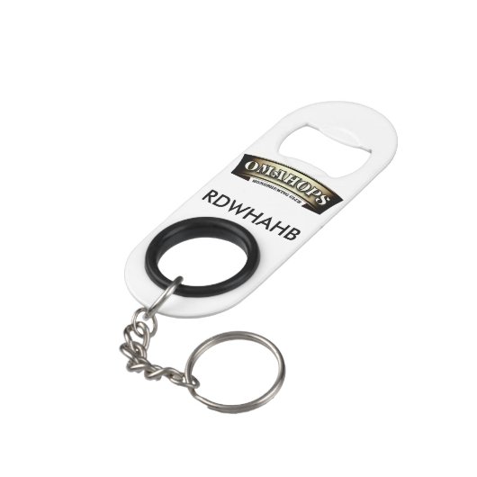 Schlüsselkette Flaschen-Öffner Mini Flaschenöffner (Rückseite Schrägansicht)