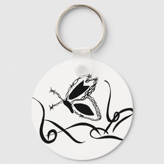 Schlüsselkette für Bartenschmetterlinge Schlüsselanhänger (Vorderseite)