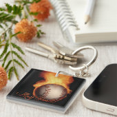 Schlüsselkette für Baseball-Liebhaber des Fireball Schlüsselanhänger (Vorderseite rechts)