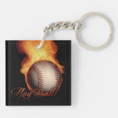 Schlüsselkette für Baseball-Liebhaber des Fireball Schlüsselanhänger (Rückseite)