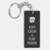 Schlüsselkette für CALM & PLAY POKER behalten Schlüsselanhänger (Vorderseite links)