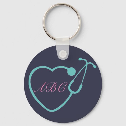 Schlüsselkette für das benutzerdefinierte Monogram Schlüsselanhänger (Vorderseite)