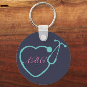 Schlüsselkette für das benutzerdefinierte Monogram Schlüsselanhänger (Vorderseite)