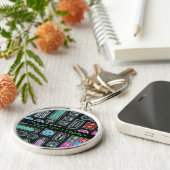 Schlüsselkette für das schwarze Eingabepatel des C Schlüsselanhänger (Seite)