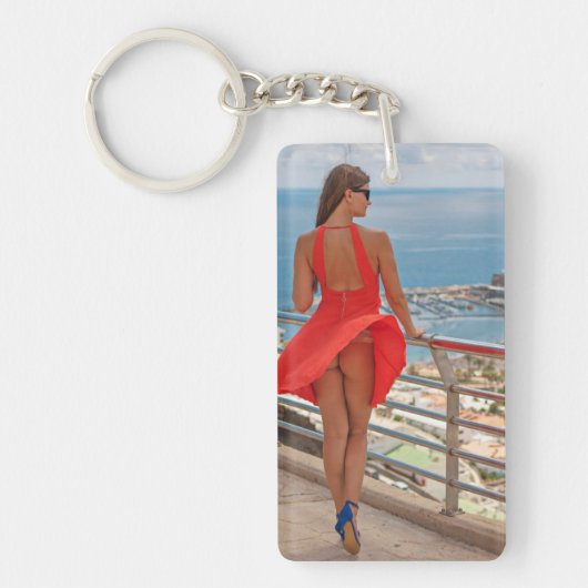 Schlüsselkette für das Windy Vacation Foto Schlüsselanhänger (Vorderseite)