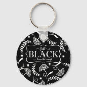 Schlüsselkette für die schwarze Geschichte Schlüsselanhänger (Vorderseite)