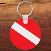 Schlüsselkette für die Tauchflagge Schlüsselanhänger (Vorderseite)