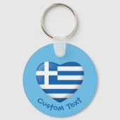 Schlüsselkette für griechische Flaggen Schlüsselanhänger (Vorderseite)