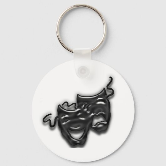 Schlüsselkette für große schwarze Masken Schlüsselanhänger (Vorderseite)