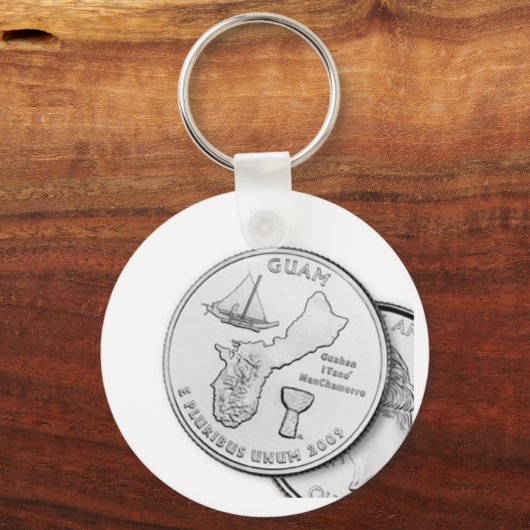 Schlüsselkette für Guam-Viertel Schlüsselanhänger (Vorderseite)