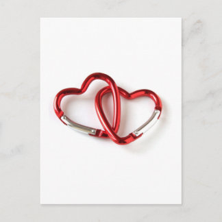 Schlüsselkette für Herzform. Liebe Postkarte