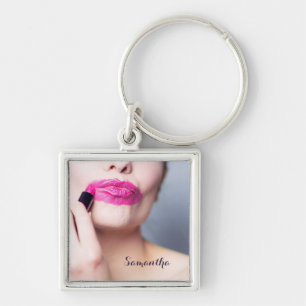 Schlüsselkette für Lipstick-individuelle Namen Schlüsselanhänger