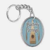 Schlüsselkette für Psaltery Strings Netzwerk-Logos Schlüsselanhänger (Vorderseite links)