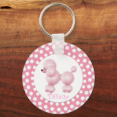 Schlüsselkette für rosa und weiße Podale Schlüsselanhänger (Vorderseite)