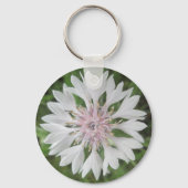 Schlüsselkette - Grundlegend - Knopf für weißes/ro Schlüsselanhänger (Vorderseite)