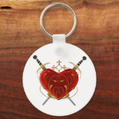 Schlüsselkette Herz und Gepäck Schlüsselanhänger (Vorderseite)