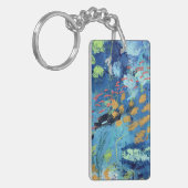 Schlüsselkette im Schwarzfischdesign Schlüsselanhänger (Vorderseite links)