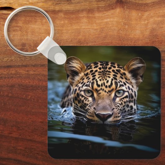 Schlüsselkette Leopard Schlüsselanhänger (Vorderseite)