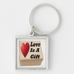 Schlüsselkette Liebe ist ein Geschenk Schlüsselanhänger