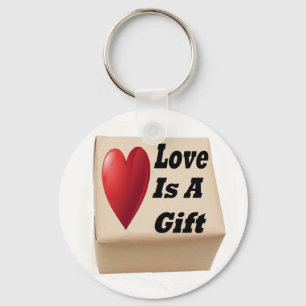 Schlüsselkette Liebe ist ein Geschenk Schlüsselanhänger