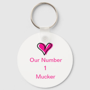 Schlüsselkette Liebe unsere Zahl 1 Mucker Schlüsselanhänger