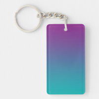 Schlüsselkette: LILA UND AQUAMARINES OMBRE