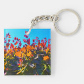 Schlüsselkette mit Bild der Herbstlaub Schlüsselanhänger (Rückseite)