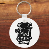 Schlüsselkette mit dem Mad Otter Logo Schlüsselanhänger (Vorderseite)