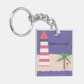 Schlüsselkette mit Leuchtturmdesign Schlüsselanhänger (Vorderseite links)