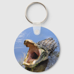 Schlüsselkette mit Open Mouthed Alligator Schlüsselanhänger
