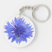 Schlüsselkette mit Single-Blumenmuster Schlüsselanhänger (Rückseite)