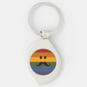 Schlüsselkette Mustache Pride Schlüsselanhänger (Vorderseite)