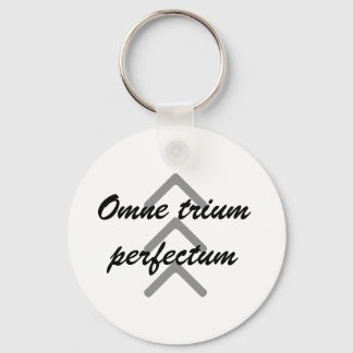Schlüsselkette "Omne trium perfect tum" Schlüsselanhänger