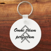 Schlüsselkette "Omne trium perfect tum" Schlüsselanhänger (Vorderseite)