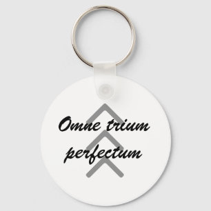Schlüsselkette "Omne trium perfectum " Schlüsselanhänger