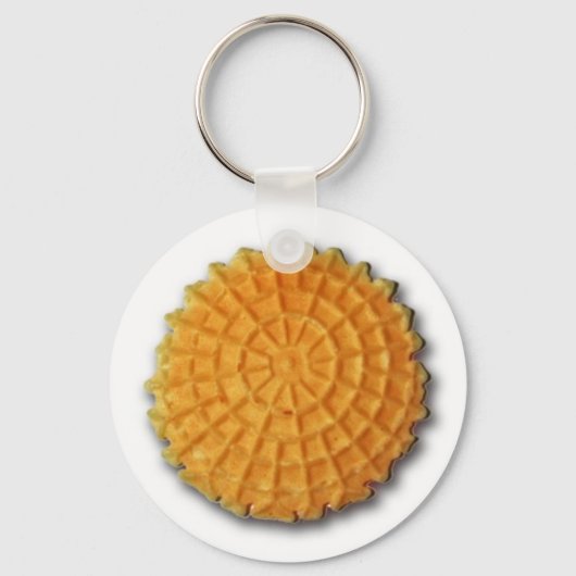 Schlüsselkette Pizzelle Cookie Schlüsselanhänger (Vorderseite)