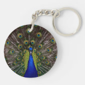 Schlüsselkette Proud Peacock Schlüsselanhänger (Rückseite)