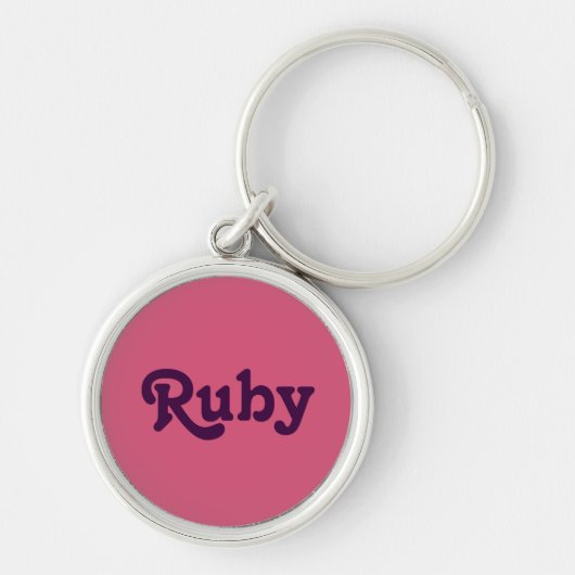 Schlüsselkette Ruby Schlüsselanhänger (Vorne)